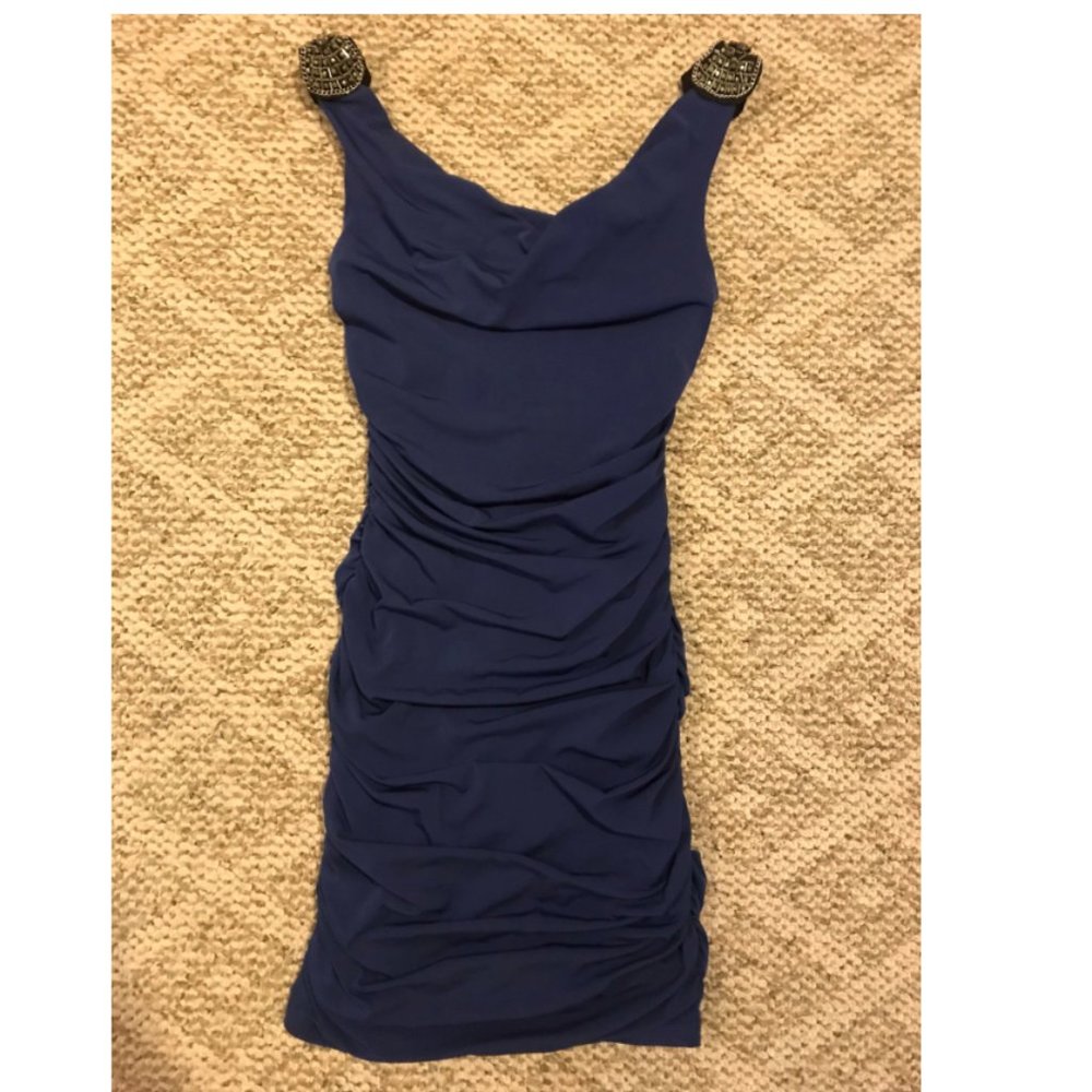 City Triangles Royal Blue Mini Dress